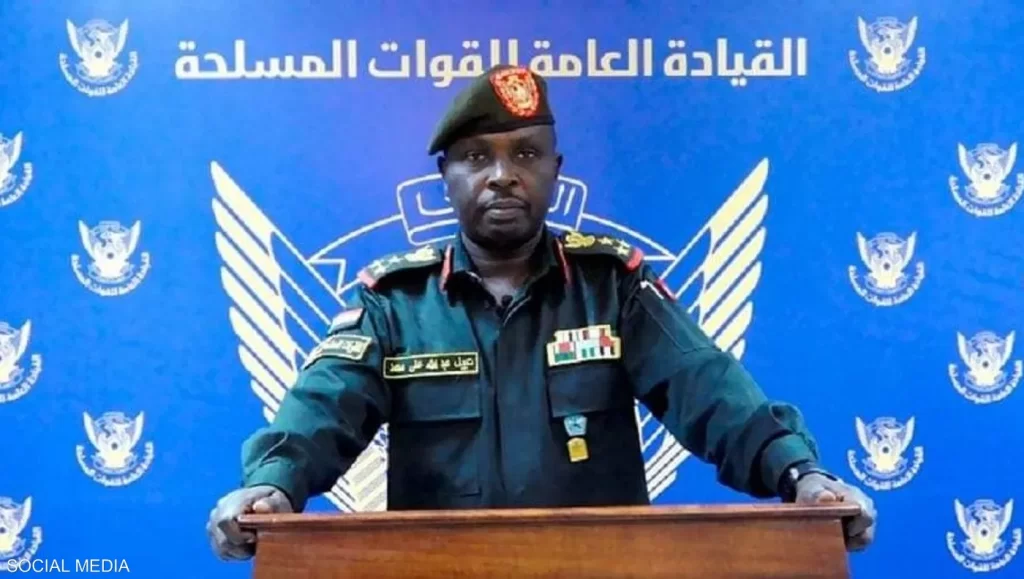 الناطق الرسمي باسم القوات المسلحة السودانية العميد ركن نبيل عبدالله